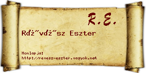 Révész Eszter névjegykártya