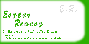 eszter revesz business card